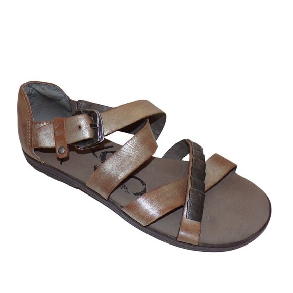 OTBT Women Sandals, Pender Strappy Leather Open Toe Buckle Closure Size 6 - Picture 1 of 5